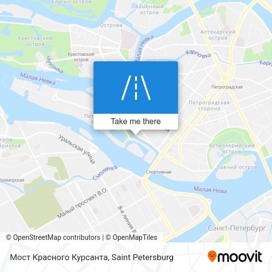 Мост Красного Курсанта map