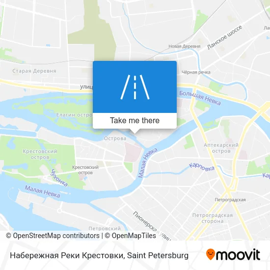 Набережная Реки Крестовки map