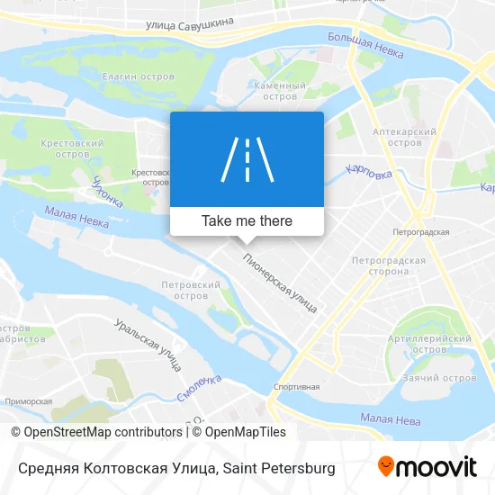 Средняя Колтовская Улица map