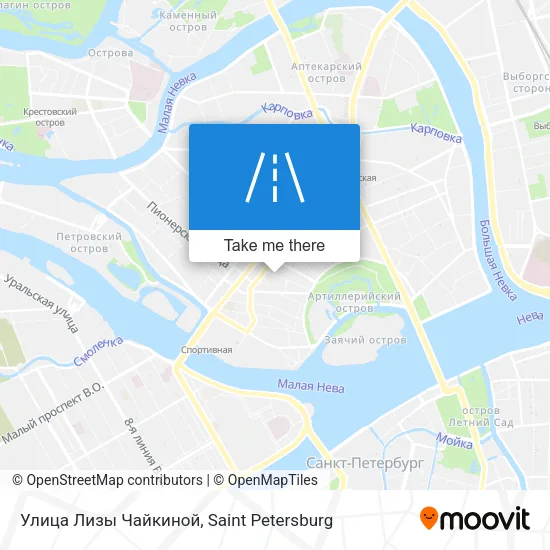 Улица Лизы Чайкиной map