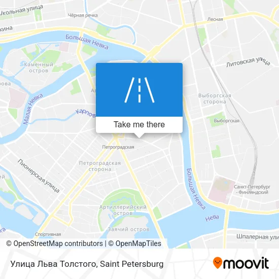 Улица Льва Толстого map