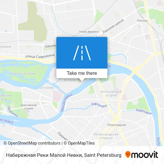 Набережная Реки Малой Невки map