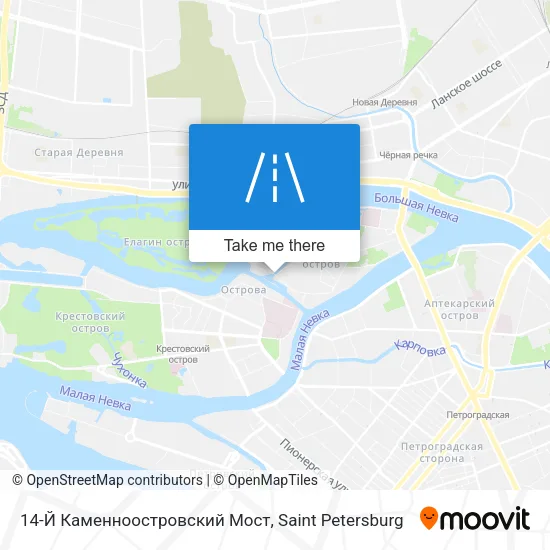 14-Й Каменноостровский Мост map