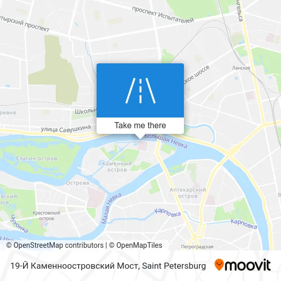 19-Й Каменноостровский Мост map