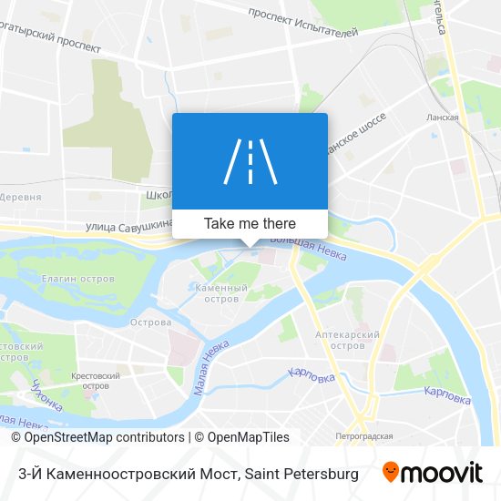 3-Й Каменноостровский Мост map