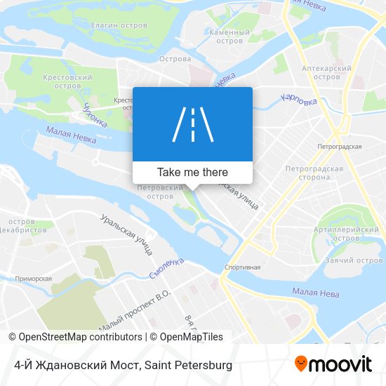 4-Й Ждановский Мост map