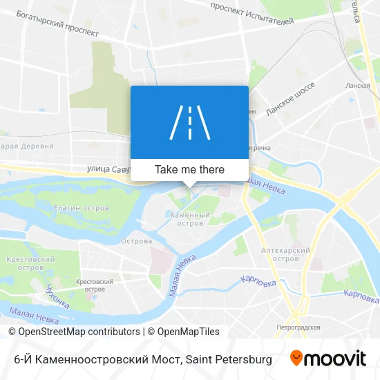 6-Й Каменноостровский Мост map