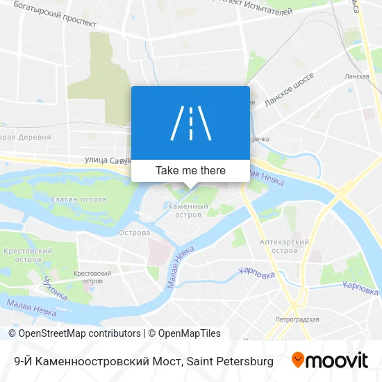 9-Й Каменноостровский Мост map