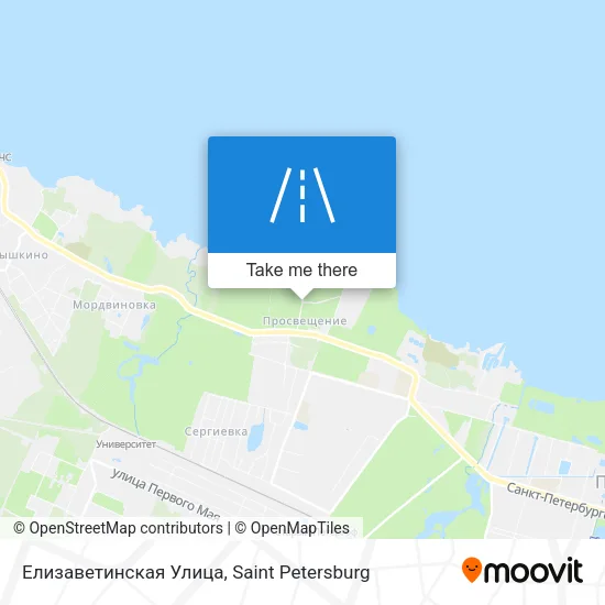 Елизаветинская Улица map