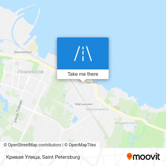 Кривая Улица map