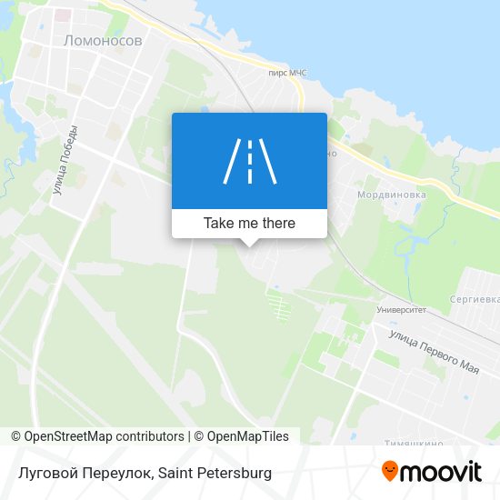 Луговой Переулок map