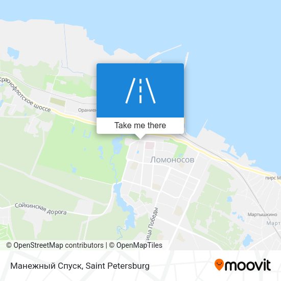 Манежный Спуск map