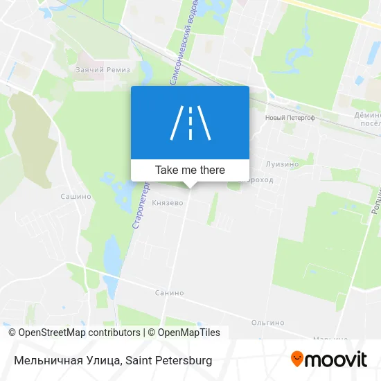 Мельничная Улица map