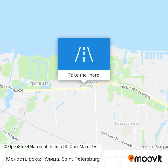 Монастырская Улица map