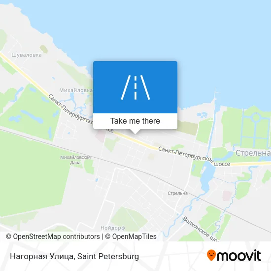 Нагорная Улица map