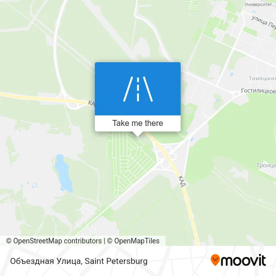Объездная Улица map