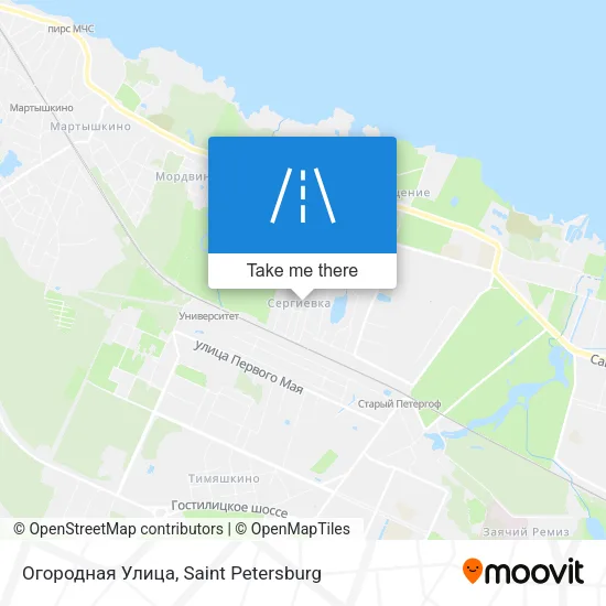 Огородная Улица map