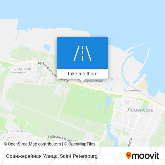 Оранжерейная Улица map