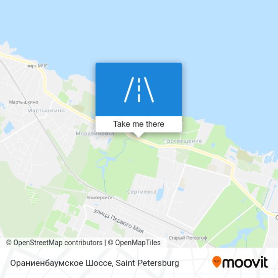 Ораниенбаумское Шоссе map