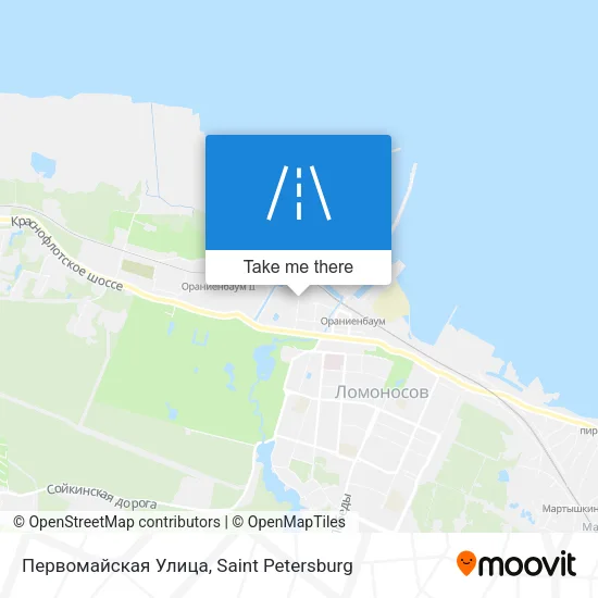 Первомайская Улица map