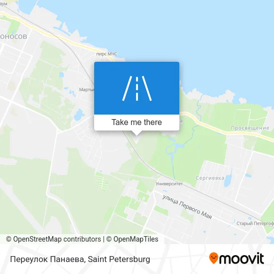 Переулок Панаева map