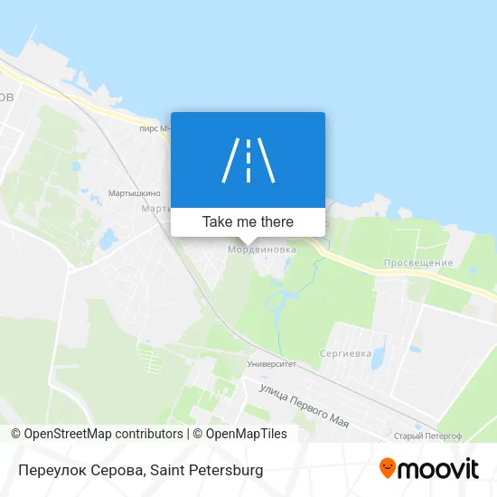 Переулок Серова map