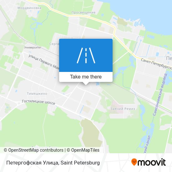 Петергофская Улица map