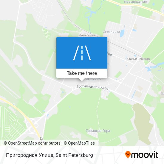 Пригородная Улица map