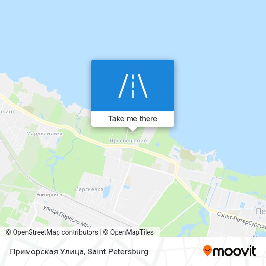 Приморская Улица map