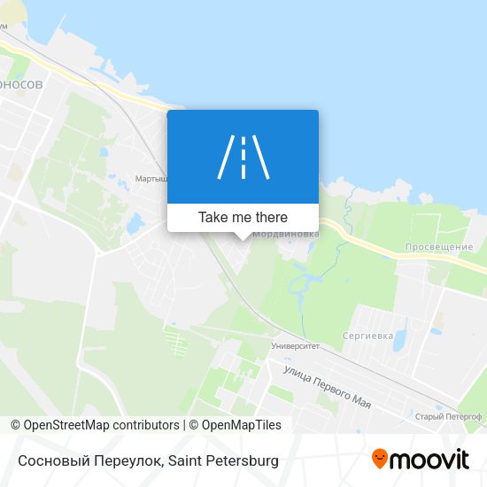 Сосновый Переулок map