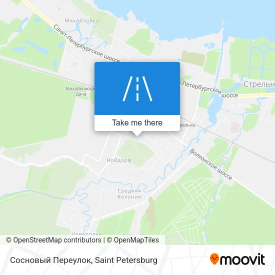 Сосновый Переулок map
