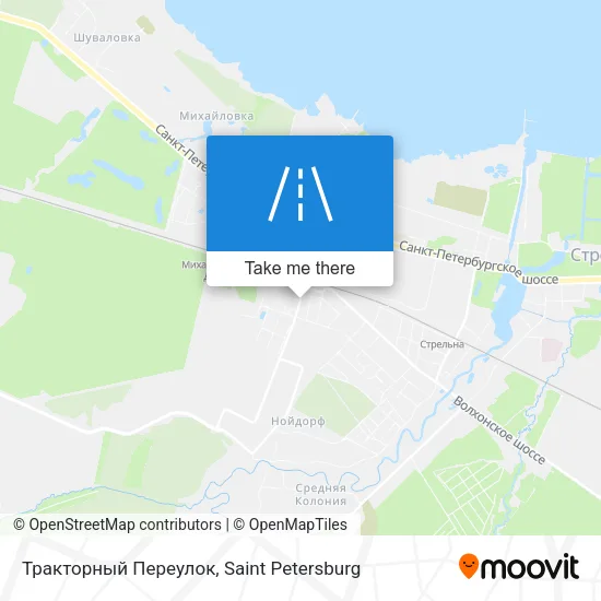 Тракторный Переулок map