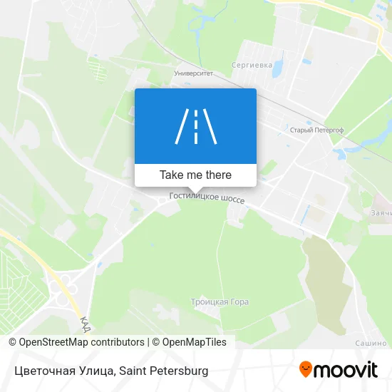 Цветочная Улица map