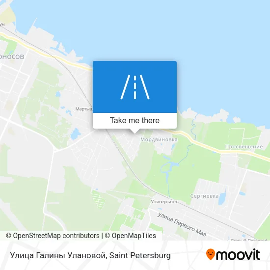 Улица Галины Улановой map