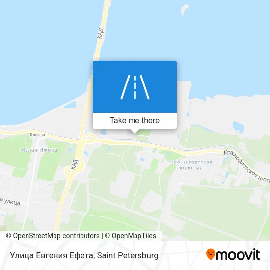 Улица Евгения Ефета map