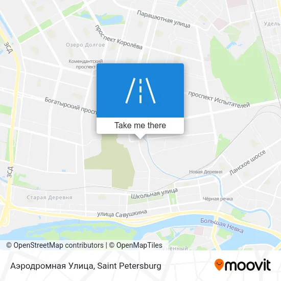 Аэродромная Улица map