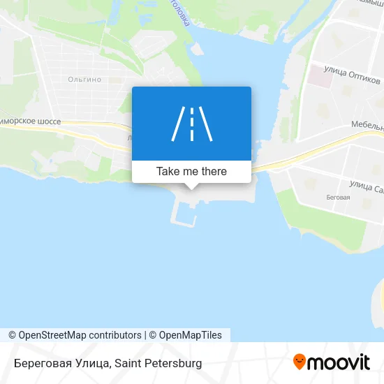 Береговая Улица map