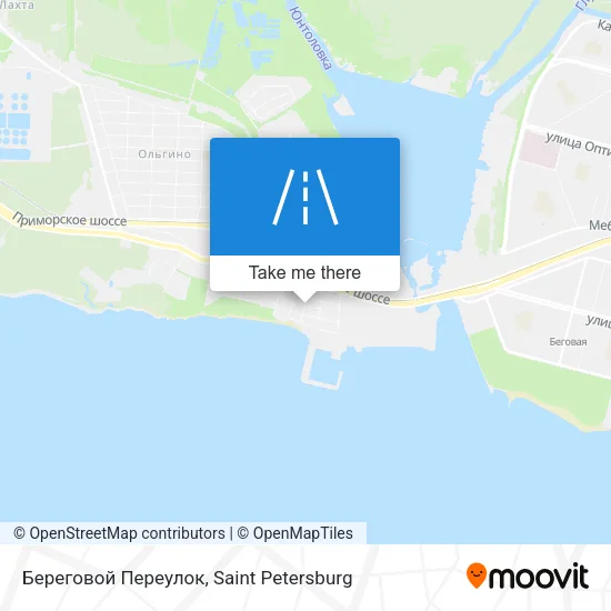 Береговой Переулок map