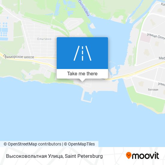 Высоковольтная Улица map