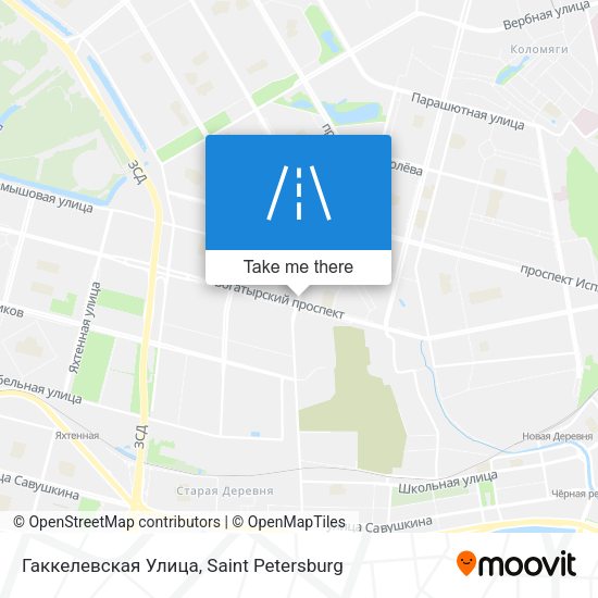 Гаккелевская Улица map