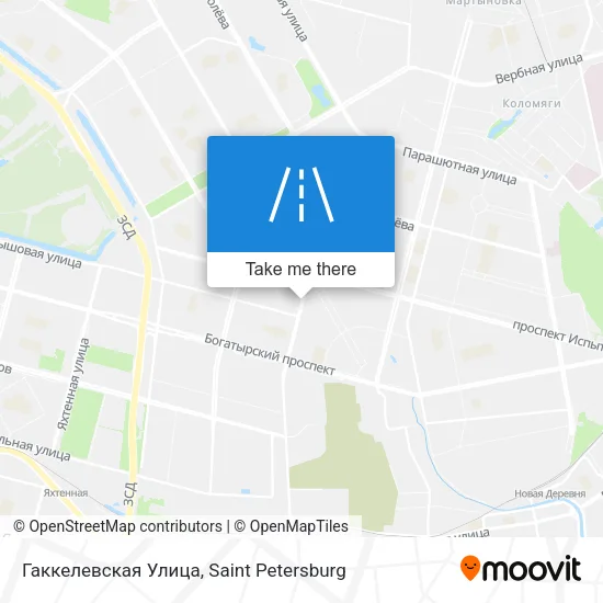 Гаккелевская Улица map