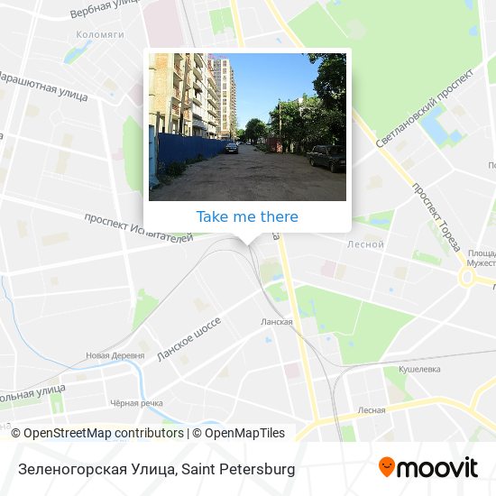 Зеленогорская Улица map