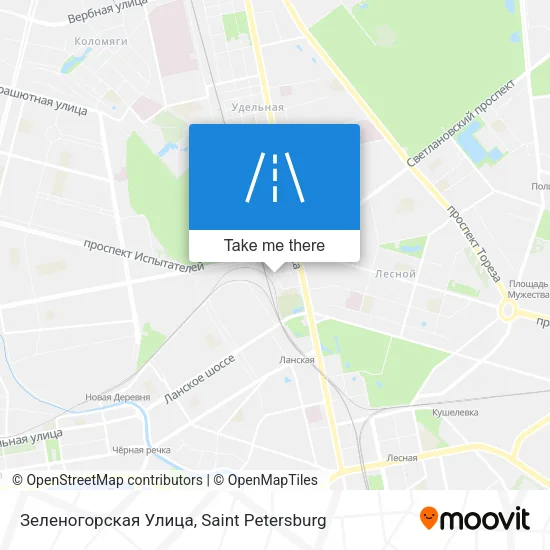 Зеленогорская Улица map
