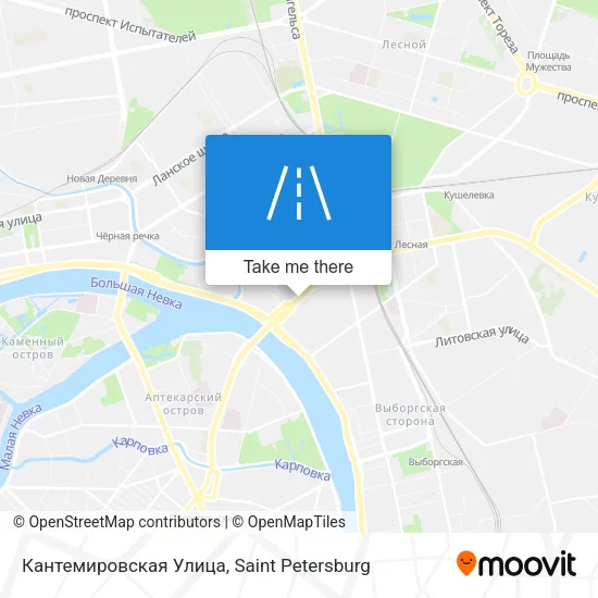 Кантемировская Улица map