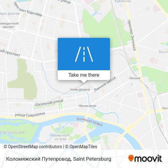 Коломяжский Путепровод map
