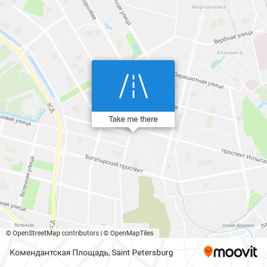 Комендантская Площадь map