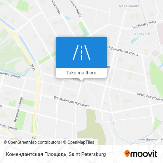 Комендантская Площадь map
