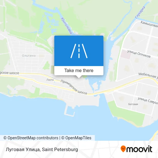 Луговая Улица map