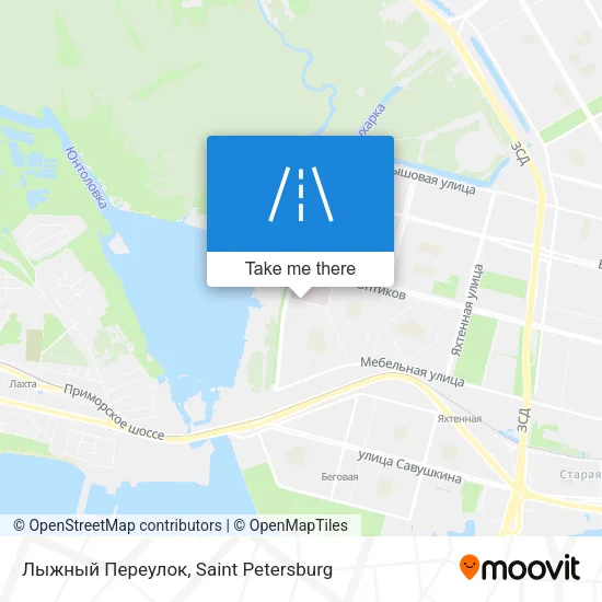 Лыжный Переулок map