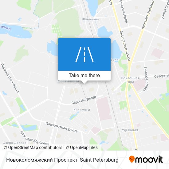 Новоколомяжский Проспект map